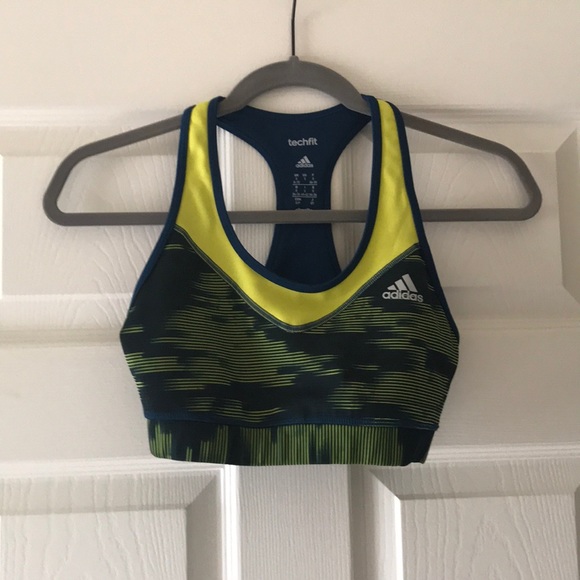 ADIDAS LADIES TECH FIT SPORTS BRA - Picture 6 of 8